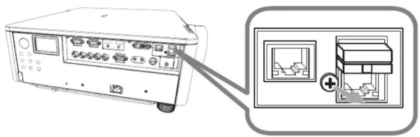 HITACHI CP-X9110 - Fastening the adapter cover - 1