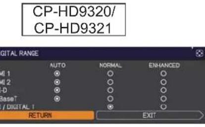 HITACHI CP-X9110 - INPUT menu - 4