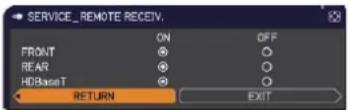 HITACHI CP-X9110 - OPTION menu - 8