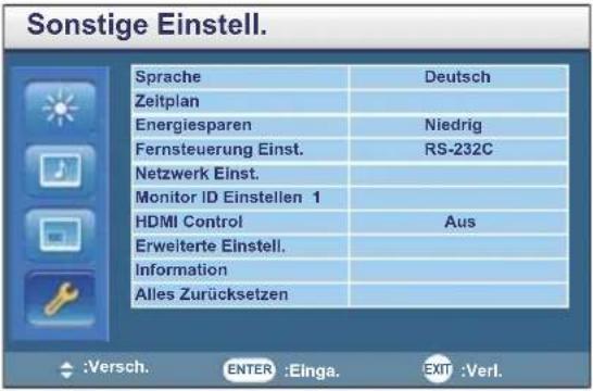 IIYAMA ProLite TH4264MIS-B1 AG - MENÜINHALT EINSTELLEN - 5