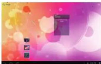 Abstract digital interface with colorful gradient background and floating icons (no readable text or symbols)