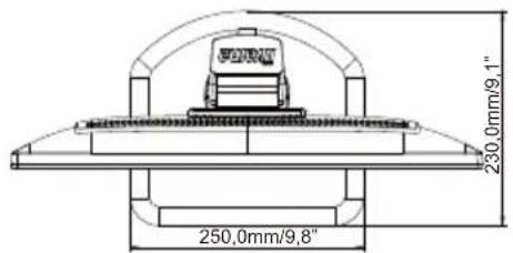 IIYAMA ProLite B2283HS-B1 - ABMESSUNGEN : ProLite B2283HS - 3