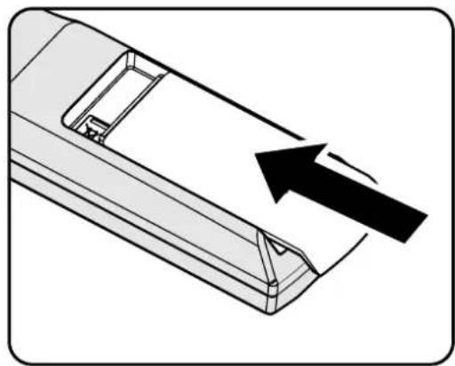 INFOCUS IN5316HDA - Inserting the Remote Control Batteries - 3