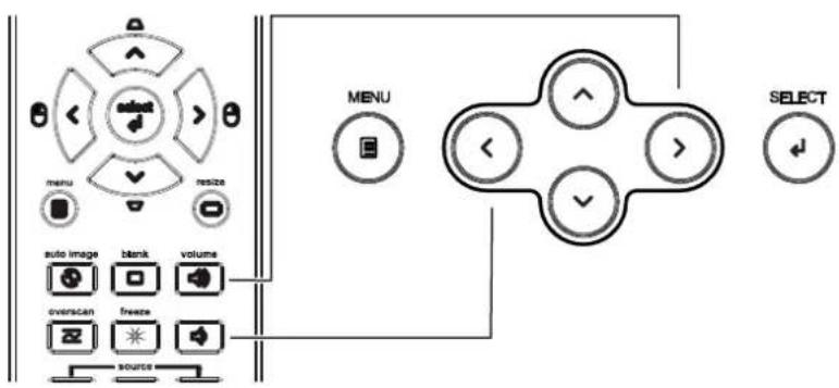 INFOCUS IN5316HDA - Adjusting the Volume - 1
