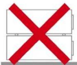 Red 'X' symbol crossed over a white rectangular background, likely indicating cancellation or rejection status.