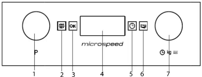 microspeed P 1 2 3 4 5 6 7 kg ≡