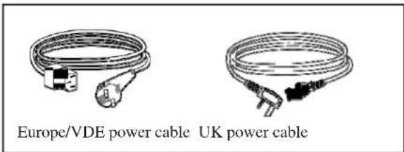 Europe/VDE power cable UK power cable