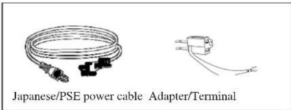 Japanese/PSE power cable Adapter/Terminal