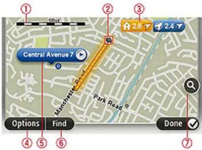 TOMTOM GO LIVE 1015 - Karte anzeigen - 1