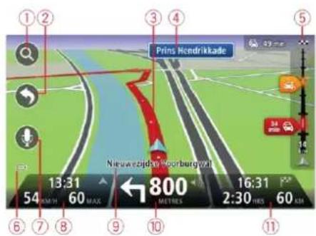 Prins Hendrikkade Nieuw eijndar Moorburg w1 13:31 54 KM/h 60 MAX ←800 METRES 16:31 2:30 HRS 60 KM