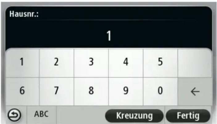 Hausnr.: 1 1 2 3 4 5 6 7 8 9 0 ← ABC Kreuzung Fertig