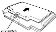 TOSHIBA SDP94DTWB - ■ Detaching the battery pack - 1