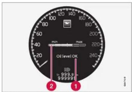 100 120 140 160 80 60 40 20 min max 220 240 Oil level OK TI 999.9 999999 1 2 1