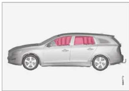 VOLVO V60 Hybrid (2014) - Kopf-/Schulterairbag (IC) - 1