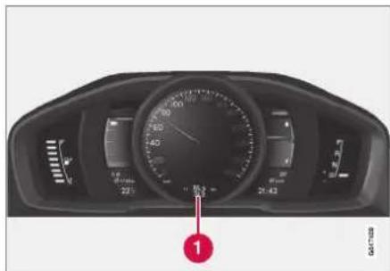 VOLVO V60 Hybrid (2014) - Tageskilometerzähler - 1