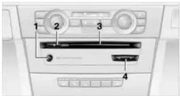 BMW 320d (2005) - Tasten im Bereich des CD-Spielers - 1