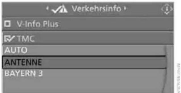 Verkehrsinfo V-Info Plus TMC AUTO ANTENNE BAYERN 3