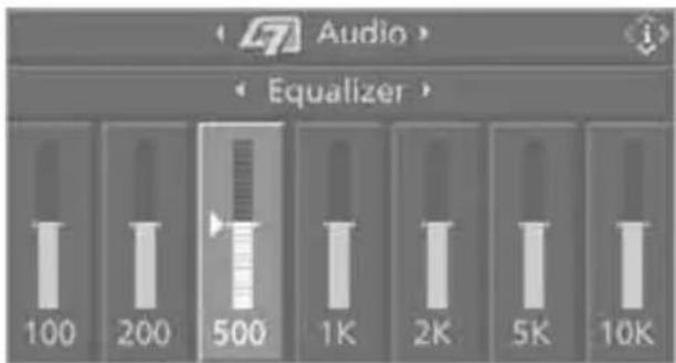 Audio Equalizer 100 200 500 1K 2K 5K 10K
