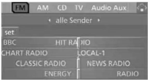 FM AM CD TV Audio Aux • alle Sender • set BBC HIT RADIO CHART RADIO LOCAL-1 CLASSIC RADIO NEWS RADIO ENERGY RADIO