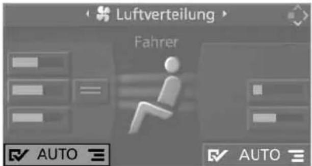 Luftverteilung Fahrer AUTO AUTO