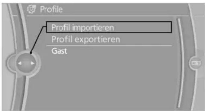 Profile Profil importieren Profil exportieren Gast