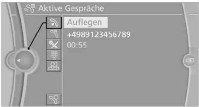 Aktive Gespräche Auflegen +4989123456789 00:55