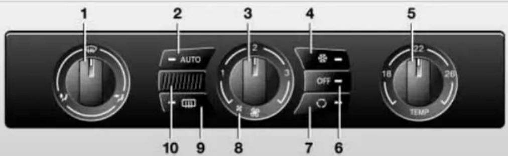 1 2 3 4 5 AUTO OFF TEMP 10 9 8 7 6 18 20
