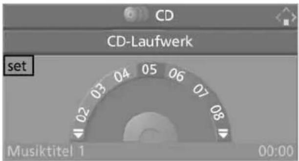 CD CD-Laufwerk set 02 03 04 05 06 07 08 Musiktitel 1 00:00
