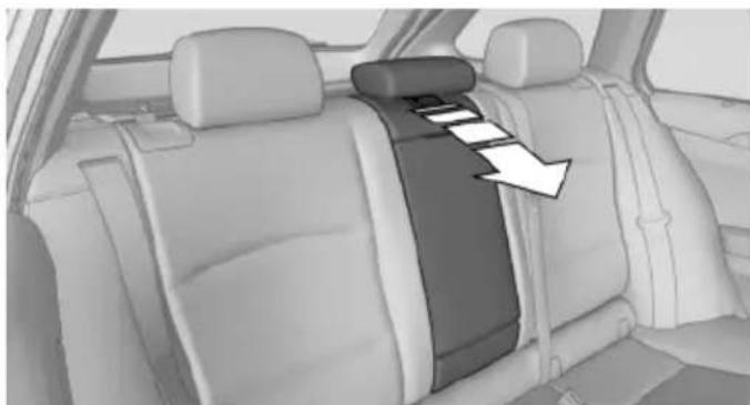 BMW 535d (2012) - Mittelteil umklappen - 1