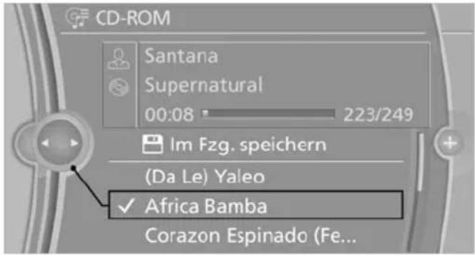 CD-ROM Santana Supernatural 00:08 223/249 Im Fzg. speichern (Da Le) Valeo ✓ Africa Bamba Corazon Espinado (Fe...