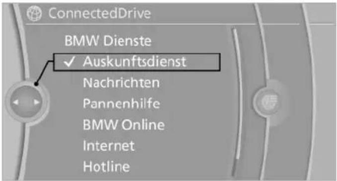 ConnectedDrive BMW Dienste ✓ Auskunftsdienst Nachrichten Pannenhilfe BMW Online Internet Hotline
