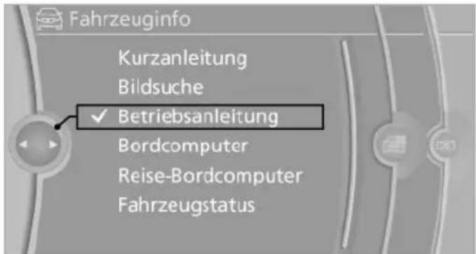 Fahrzeuginfo Kurzanleitung Bildsuche ✓ Betriebsanleitung Bordcomputer Reise-Bordcomputer Fahrzeugstatus