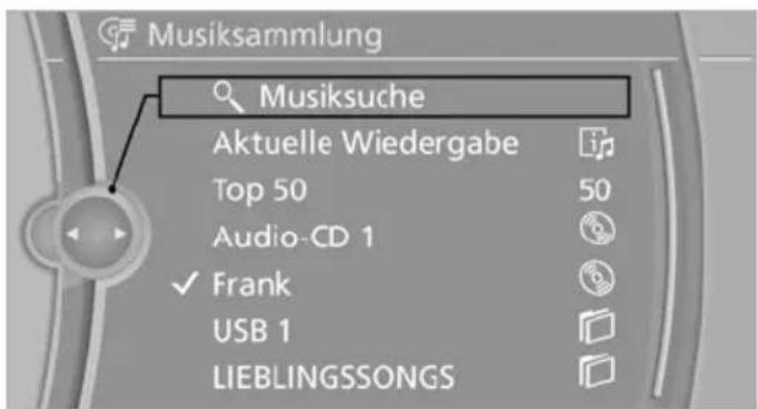 Musiksammlung Musiksuche Aktuelle Wiedergabe Top 50 Audio-CD 1 Frank USB 1 LIEBLINGSSONGS