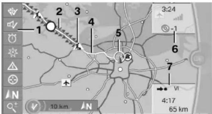 1 2 3 4 5 6 7 VI 4:17 65 km 10 km