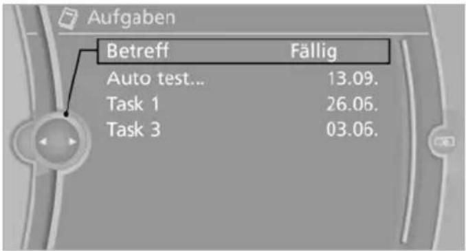 Aufgaben Betreff Fällig Auto test... 13.09. Task 1 26.06. Task 3 03.06.
