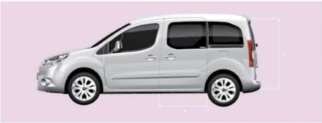 CITROEN Berlingo (2007) - Mit angehobenen Rädern (2 Räder am Boden) - 3