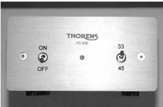 THORENS TD 850 - CAUTION! Never plug or unplug a motor while the Ps 800 is running. It will be damaged! - 1