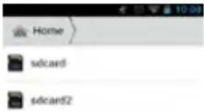 Home sdcard sdcard2