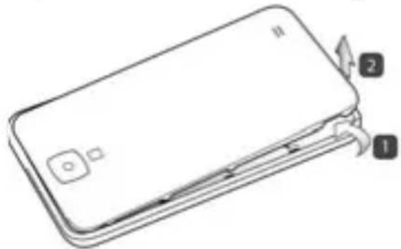 Trevi Phablet 4C - INSERIMENTO DELLE SCHEDE SIM E DELLA BATTERIA - 1
