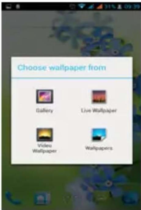 Choose wallpaper from Gallery Live Wallpaper Video Wallpaper Wallpapers