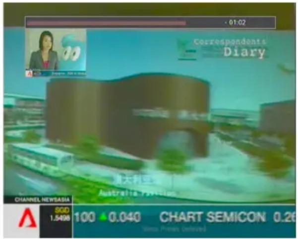 - 01:02 Correspondents Diary 澳大利亚 Australia 759v11 CHANNEL NEWSBASIA SGD 1.5496 100 ▲ 0.040 CHART SEMICON 0.26 Silica Primes Unlevated