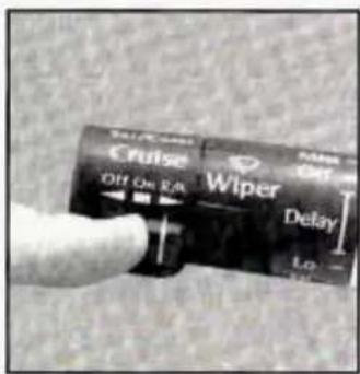 Cruise Wiper Delay Off On R/A Lo