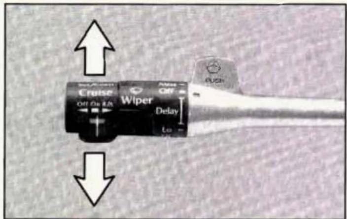 Cruise Wiper Off On Use Delay to OFF PUSH