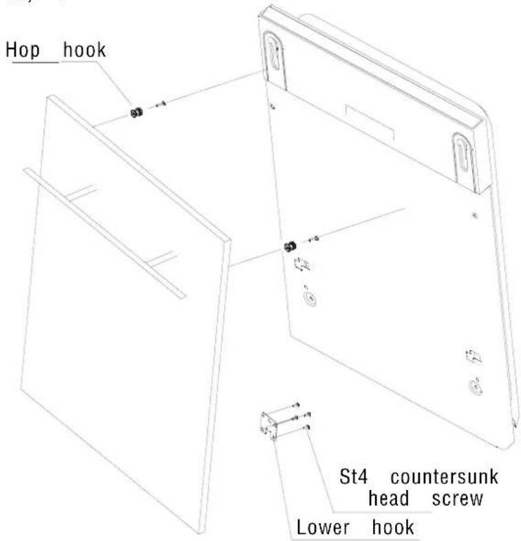 Hop hook St4 countersunk head screw Lower hook