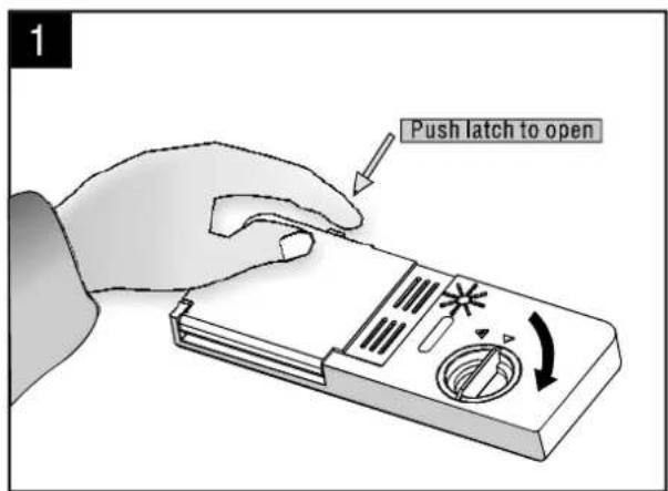 Push latch to open
