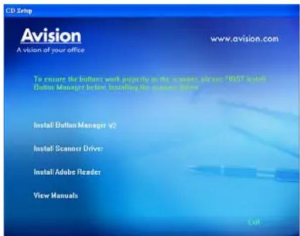 AVISION 000-0708-02G - Das Gerät einschalten - 3