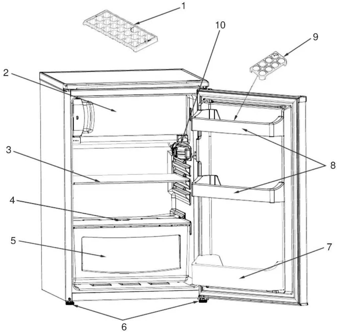GORENJE RB40914AW - ČÁST 6. ČÁSTI PŘÍSTROJE A PŘÍSLUŠENSTVÍ - 1