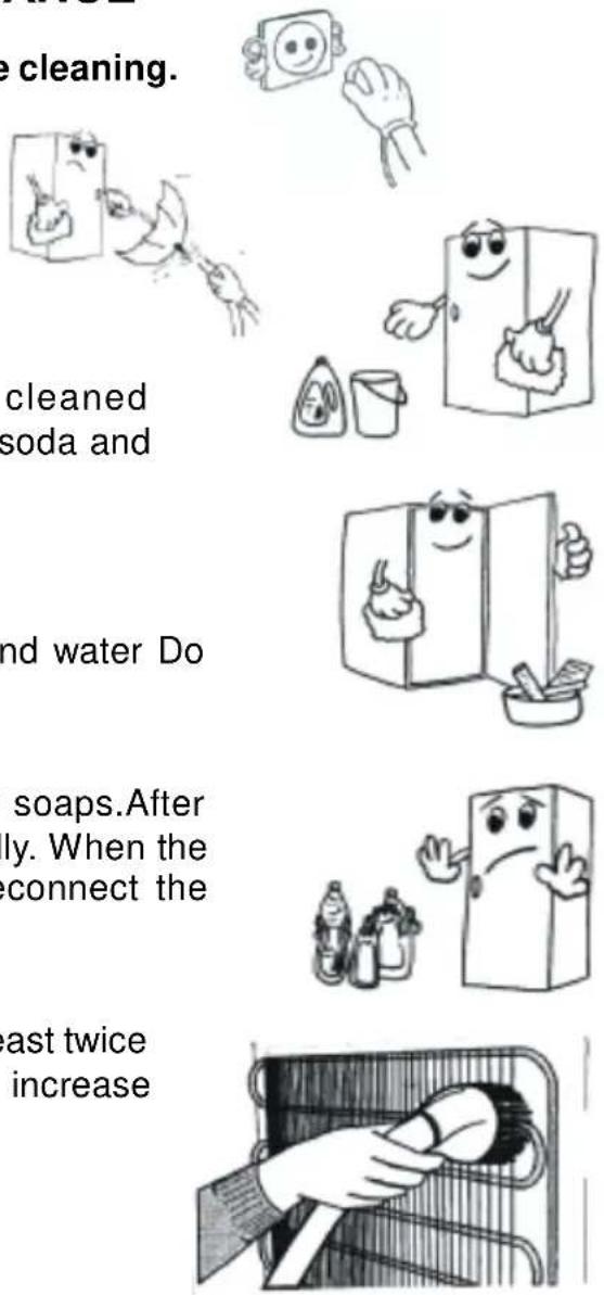 e cleaning. cleaned soda and nd water Do soaps. After ly. When the connect the east twice increase