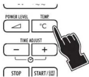 POWER LEVEL TEMP. °C TIME ADJUST - + STOP START / START