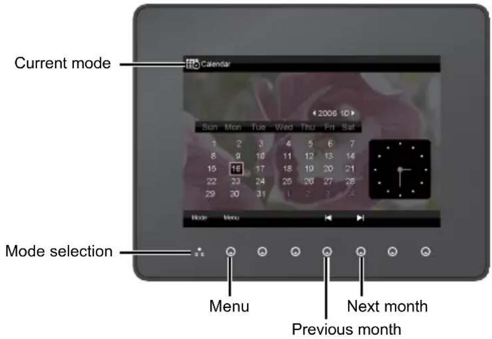 Current mode Calendar 2006 10 Sun Mon Tue Wed Thu Fri Sat 1 2 3 4 5 6 7 8 9 10 11 12 13 14 15 16 17 18 19 20 21 22 23 24 25 26 27 28 29 30 31 1 2 3 4 Mode Menu Mode selection Menu Next month Previous month